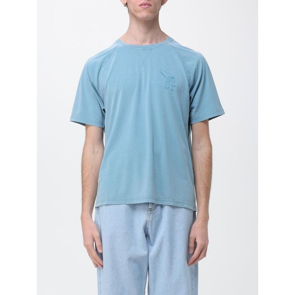 Maison Kitsune Men Printed Cotton T-Shirt Maison Kitsune
